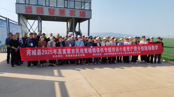 芮城县农业农村局主办的2025年高素质农民稳粮保供专题小麦单产提升班开班，